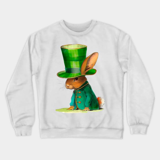 St Patricks Bunny Crewneck Sweatshirt by Shurkason